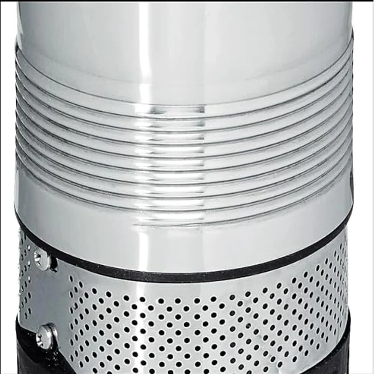 Einhell Tiefbrunnenpumpe GC-DW 1000 N (1000 W, 6500 L-h, 45 m Förderhöhe, 99 mm Pumpendurchmesser, Druckanschluss und Schmutzsieb aus Edelstahl, mehrstufiges Pumpenrad, Überlastschalter) Tiefbrunnenpumpe – Bild 6