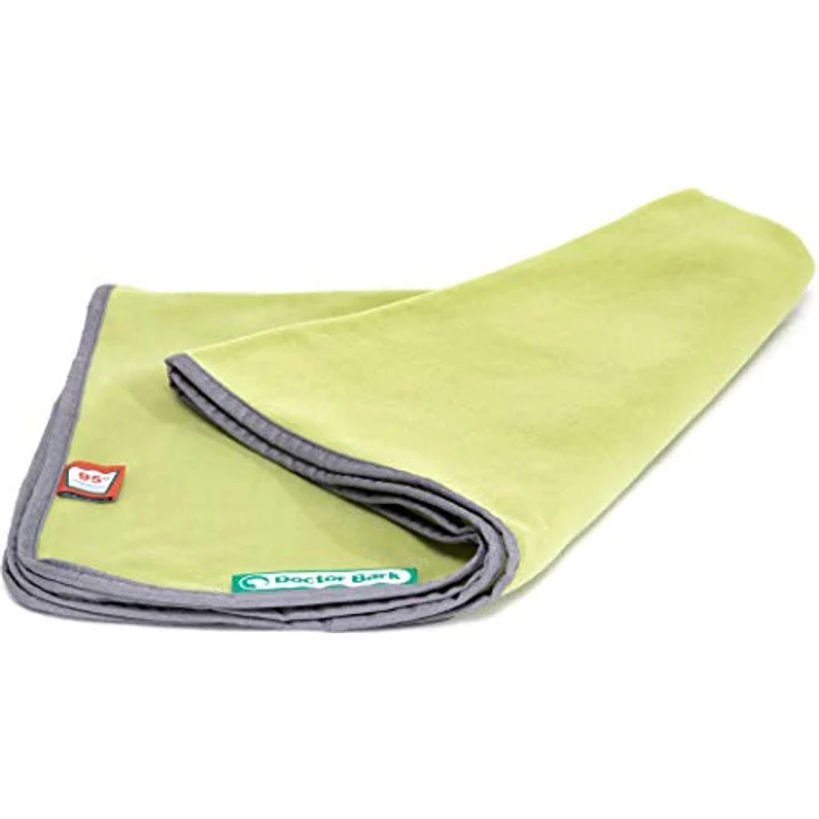 Doctor Bark | kuschelige Hundedecke waschbar bis 95°C, hygienische, weiche Fleecedecke für Sofa und Hundebett, Flauschige Haustierdecke - Made in Germany (L - 120x90 cm/Hellgrün) – Bild 4