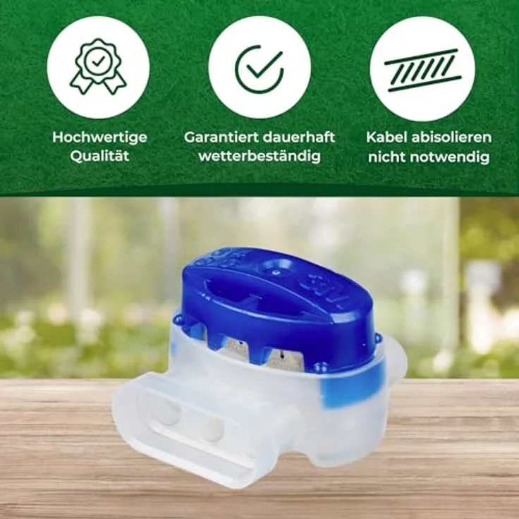 Genisys Worx Landroid kompatible Kabel-Verbinder Draht Reparatur Verbindungsklemmen Mähroboter wasserdicht Original 3M Scotchlok 10x314 – Bild 3