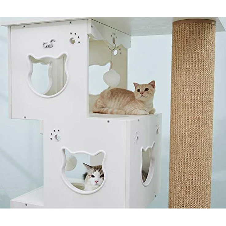 Cats Design Kratzbaum Grosse Katzen stabil/Katzenbaum XXL Edel/Katzenhaus katzenhöhle Katzenbett/Multi Cat Tree D5b – Bild 4