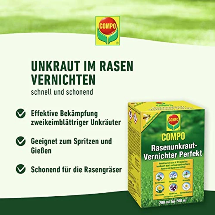 COMPO Rasenunkraut-Vernichter Perfekt 110 ml – Bild 2