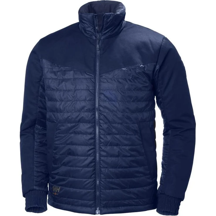 Helly Hansen AKER, Unisex Arbeitsjacke mit Primaloft® Black-Isolierung und YKK®-Reißverschlüssen, blau, Größe XL