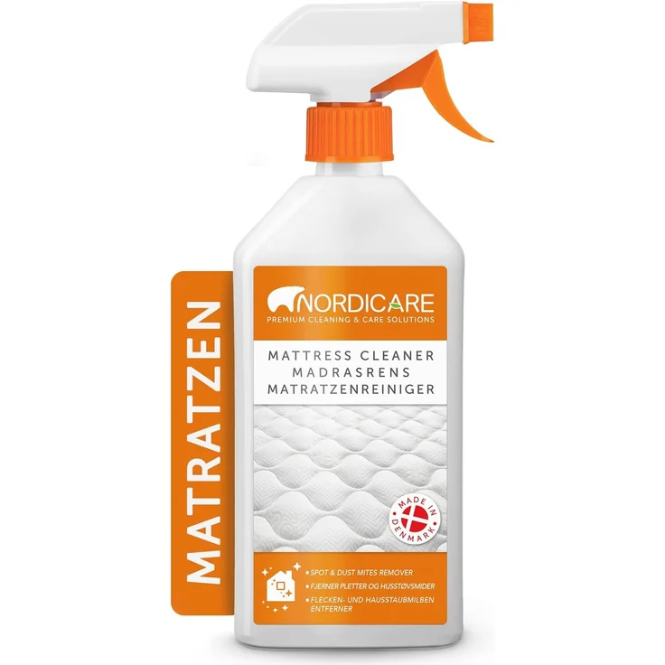 Nordicare Matratzenreiniger Spray für Matratze und Bettwäsche Allzweckreiniger (Matratzen Reinigungsmittel, Bettreiniger, Geruchsentferner) – Bild 1
