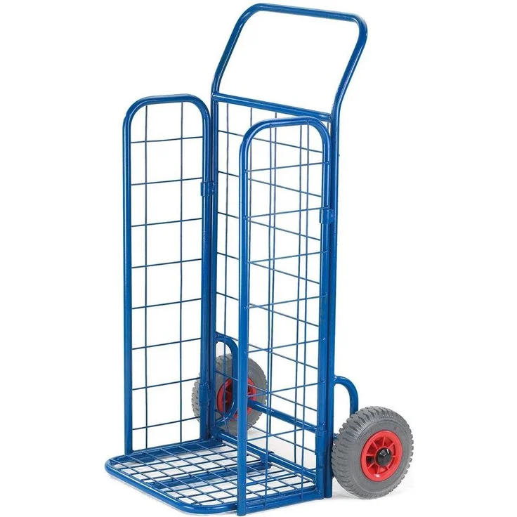 Rollcart Sackkarre, Transportwagen bis 150 kg, aus Stahl, zusammenklappbar, mit 2 Rollen, 110 cm hoch