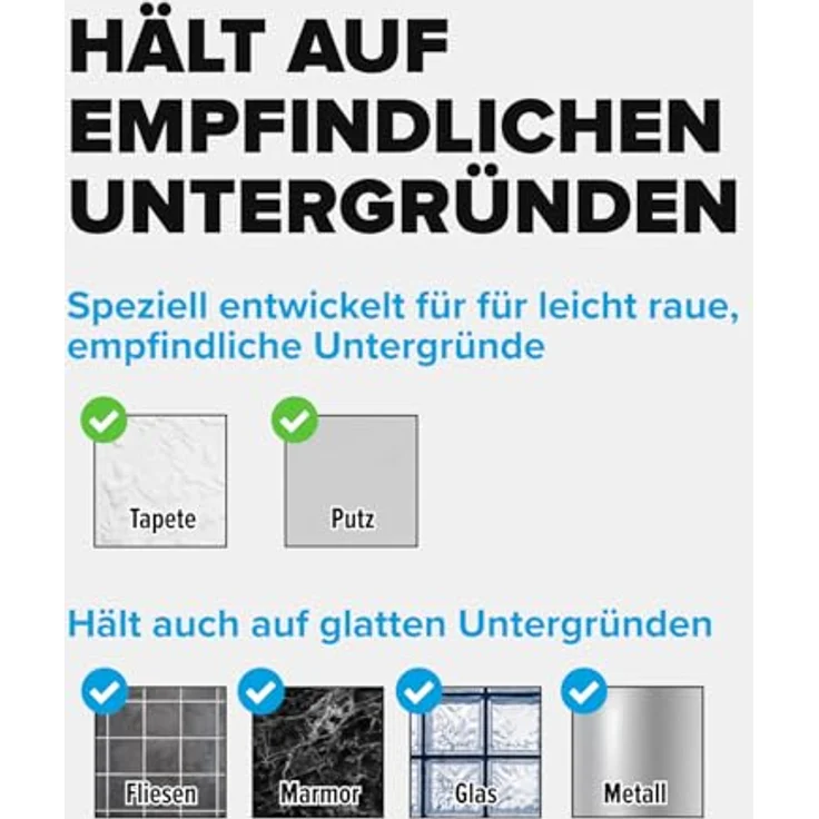 tesa Verstellbarer Klebenagel für Tapeten und Putz - Selbstklebender Nagel von tesa Powerstrips - 2 x 1 kg Halteleistung - Preisvergleich – Bild 5