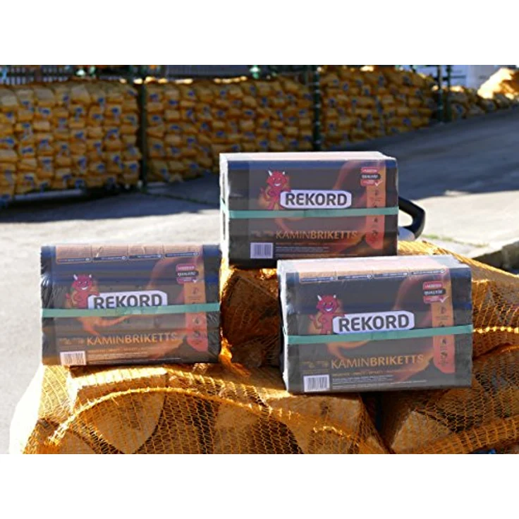 Energie Kienbacher Braunkohle Briketts 10 kg, hochwertige Brennstoffe für Kamin und Ofen, praktische Folienpackung, umweltfreundlich – Bild 2