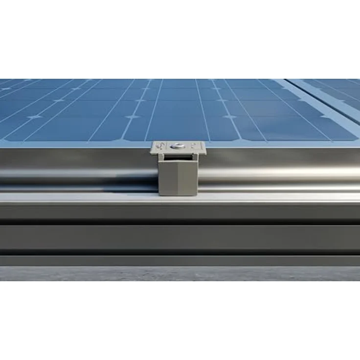 Fischer Universal-Endklemme PM U, vormontierte Aluminium-Klemme für Paneele 30-50 mm, 10 Stück – Bild 3