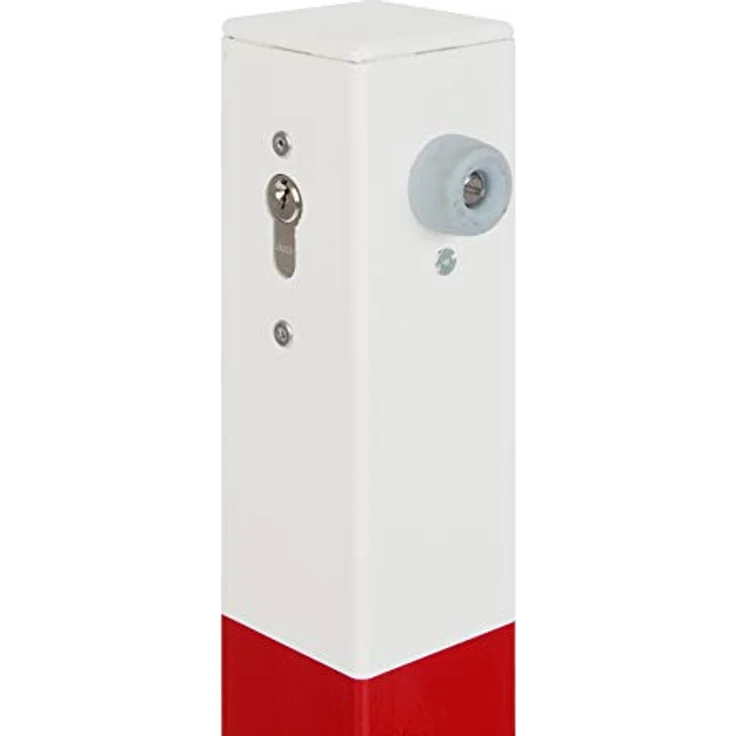 Alberts Zaunpfosten ASP Klappy, umlegbarer Absperrpfosten Ø 70x70mm, 2 rot – Bild 2