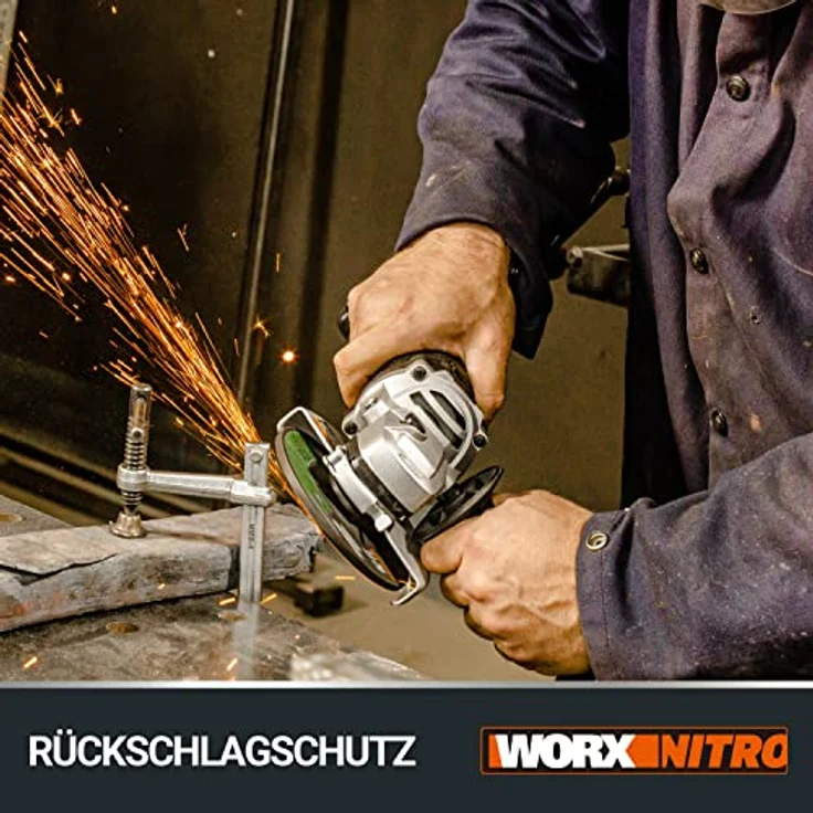 WORX WX812.9 Akku WinkelschleiferElektrische 20V Schleifmaschine mit bürstenlosem MotorZum Schleifen – Bild 5
