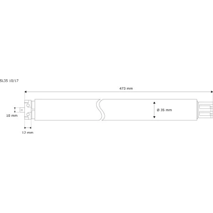 jarolift Elektromechanischer Rollladenmotor SL 35 – 10/17, Rohrmotor SW40 mit 25 kg Zugkraft, Thermoschutz und IP44 Schutzklasse – Bild 4