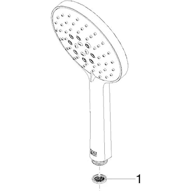 Dornbracht Handbrause 15 l/min, serienneutral, chrom, Modell 28016979-00 – Bild 4