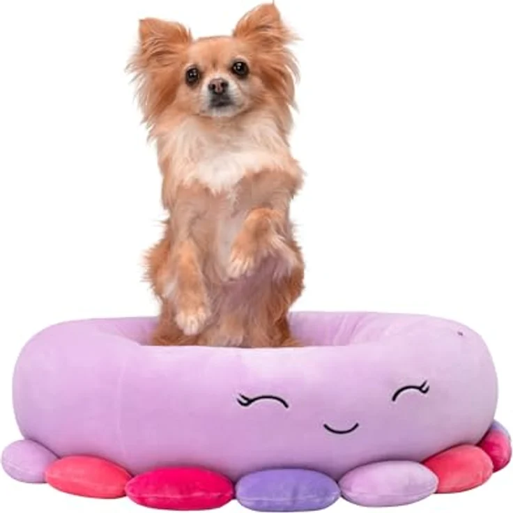 Squishmallows JPT0086 - Beula der Oktopus Tierbett 50 cm, offizielles Jazwares Plüsch, superweiches Haustierbett - Preisvergleich – Bild 4