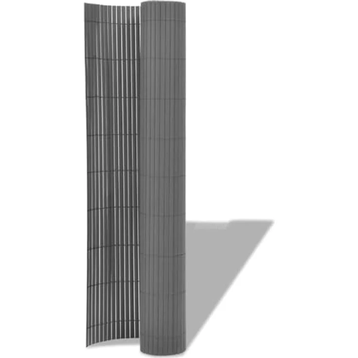 vidaXL Gartenzaun Grau 150 x 300 cm, robuster PVC-Zaun für vielfältige Anwendungen und moderne Gestaltung – Bild 5