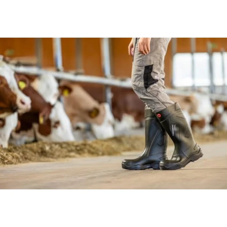 Dunlop® Purofort S5, Sicherheitsstiefel mit Stahlkappe, Zehenschutz und Temperaturisolierung bis -20 °C, rutschhemmende PU-Profilsohle, anthrazit – Bild 2