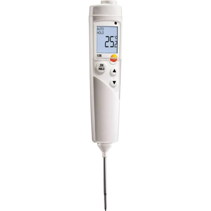 Testo Grillthermometer 106, kompaktes Lebensmittelthermometer für präzise Temperaturmessung, ideal für Gastronomie und Großküchen