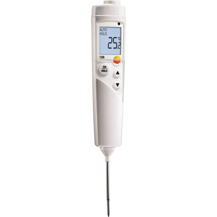 Testo Grillthermometer 106, kompaktes Lebensmittelthermometer für präzise Temperaturmessung, ideal für Gastronomie und Großküchen