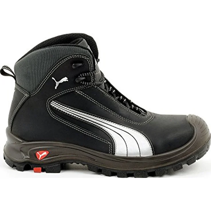 "PUMA Safety Cascades Mid, Sicherheitsschuh mit Fiberglaskappe und Evercomfort Fußbett, schwarz" – Bild 4