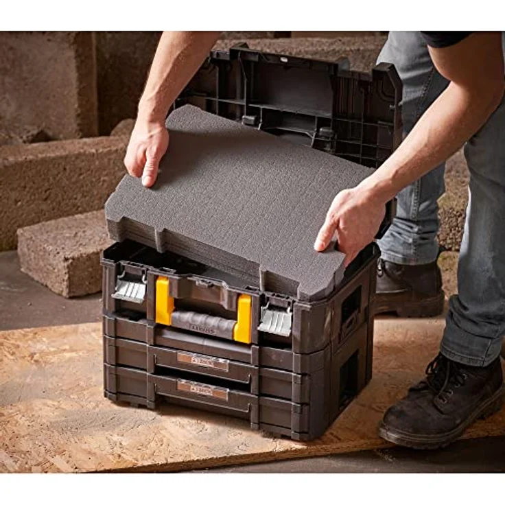 Stanley FatMax Schaumstoffeinlage (für PRO-STACK und TSTAK Werkzeugboxen von Stanley, individuelle anpassbar, 1 Stück) FMST1-72365 – Bild 5