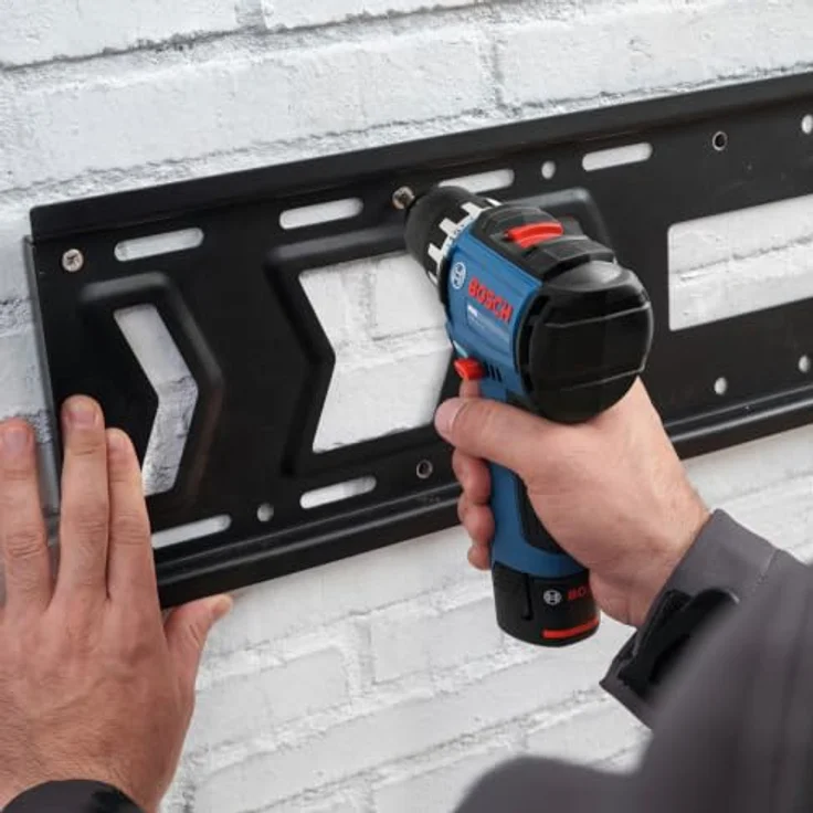 Bosch Professional Akku-Bohrschrauber GSR12V-31, 2x GBA12V-20, 25tlg. Schrauberbit-Set in Werkzeugtasche, kompakt und ergonomisch – Bild 6