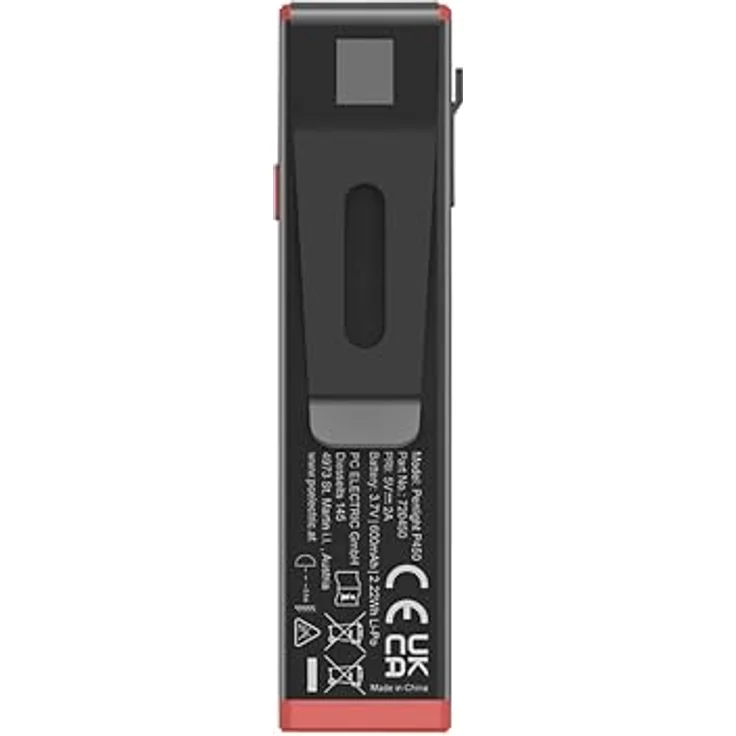 PCE LED-Arbeitsleuchte Penlight P450, wiederaufladbar, extrem hell, schwarz – Bild 4