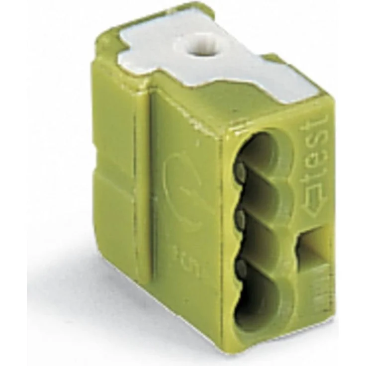 WAGO 243-722 Dosenklemme flexibel, starr 0.28-0.5 mm², 4-polig, 400 St., blau, mit Prüföffnung und Schwalbenschwanzverrastung
