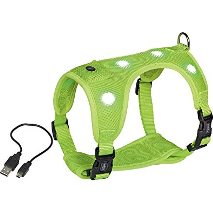 Nobby Geschirr FLASH MESH, neon gelb, M: Brust: 40-50 cm, Bauch: 45-60 cm, 1 Stück