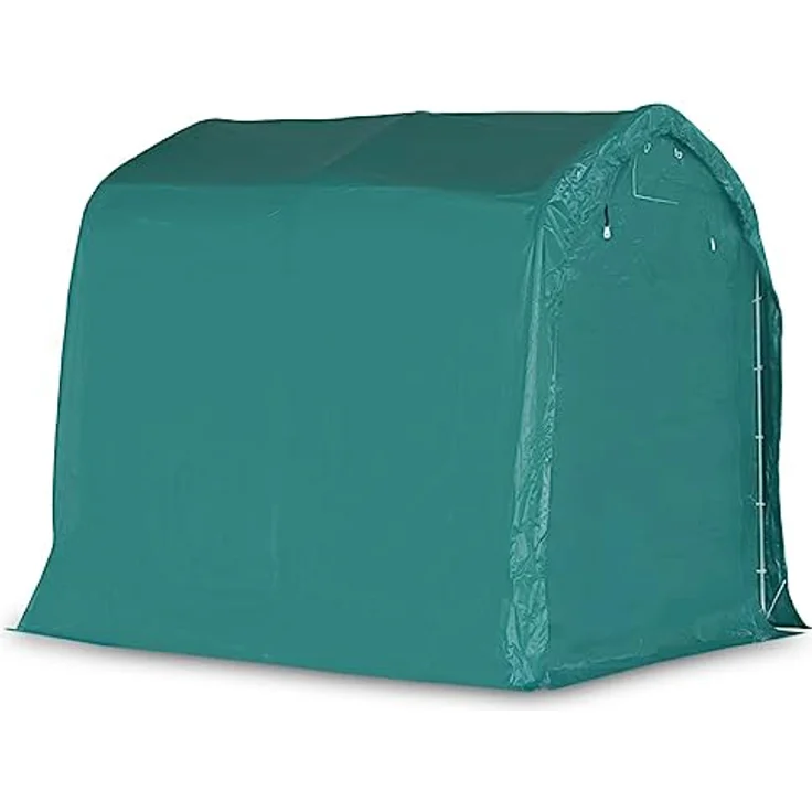 vidaXL Garagenzelt Wasserfest Zeltgarage Weidezelt Foliengarage Zelt Lagerzelt Auto Motorrad Schutz Unterstand Lagerung PVC 2,4x2,4m Grün – Bild 3