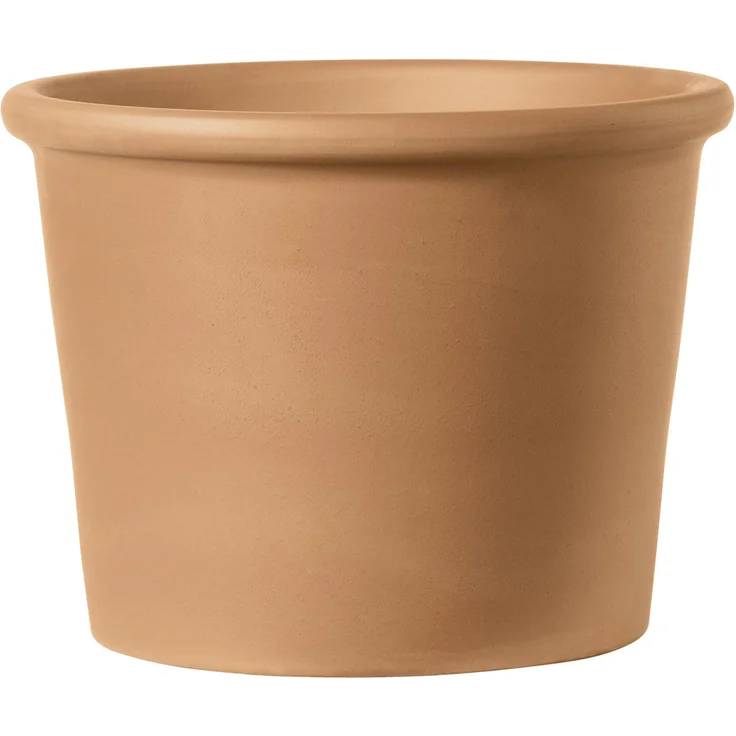 Deroma Pflanzkübel Cilindro, terracotta, Ø 12 cm, atmungsaktiv und frostbeständig