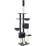 FEANDREA Kratzbaum, Katzenbaum, deckenhoch, 2,4-2,6 m, rauchgrau PCT110G01