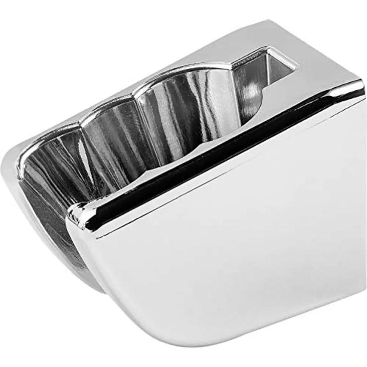 Cornat Brause-Wandhalter oval chrom / Duschkopfhalter / Halterung Handbrause / Badezimmer / TECB3383