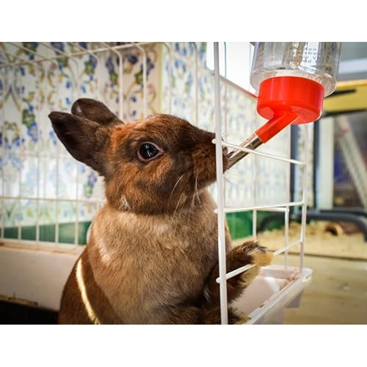 Kerbl Kaninchen Tränke Trinkflasche Classic de Luxe - 600 ml Nagertränke – Bild 5