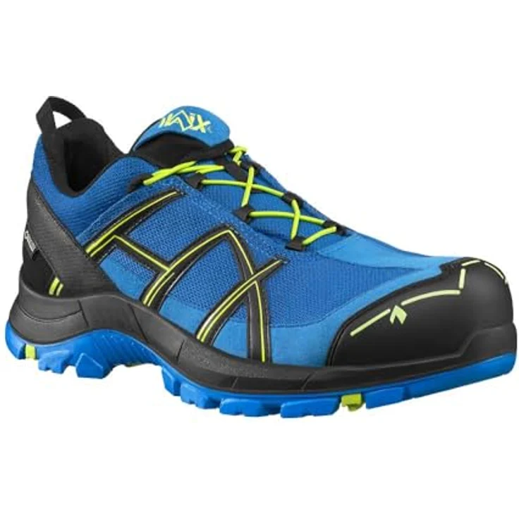 haix Black Eagle Safety 40.1, robuster Arbeitsschuh mit GORE-TEX® Futter, Sicherheitsklasse S3, blue/citrus – Bild 2