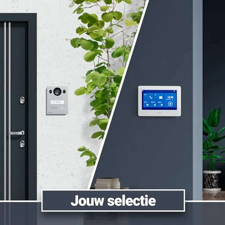 Goliath Intercom Basic Line, 2-Draht Video-Türsprechanlage mit FullHD und App-Anbindung, Weiß/Silber – Bild 4