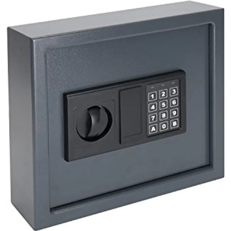 HMF 2030-11 Schlüsseltresor mit Elektronikschloss | 30 Haken | 30 x 28 x 10 cm | Anthrazit – Bild 3
