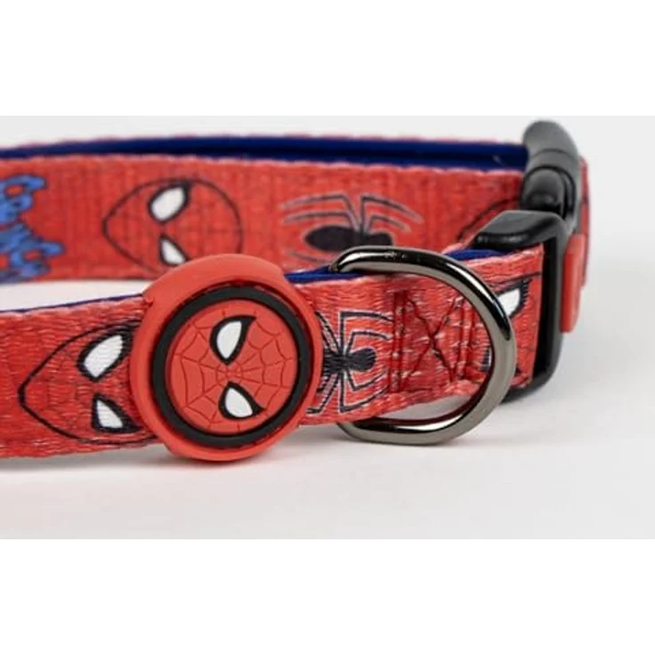 Cerda Hunde-Halsband Spiderman, verstellbares und robustes Polyester-Halsband in Größe S/M – Bild 3