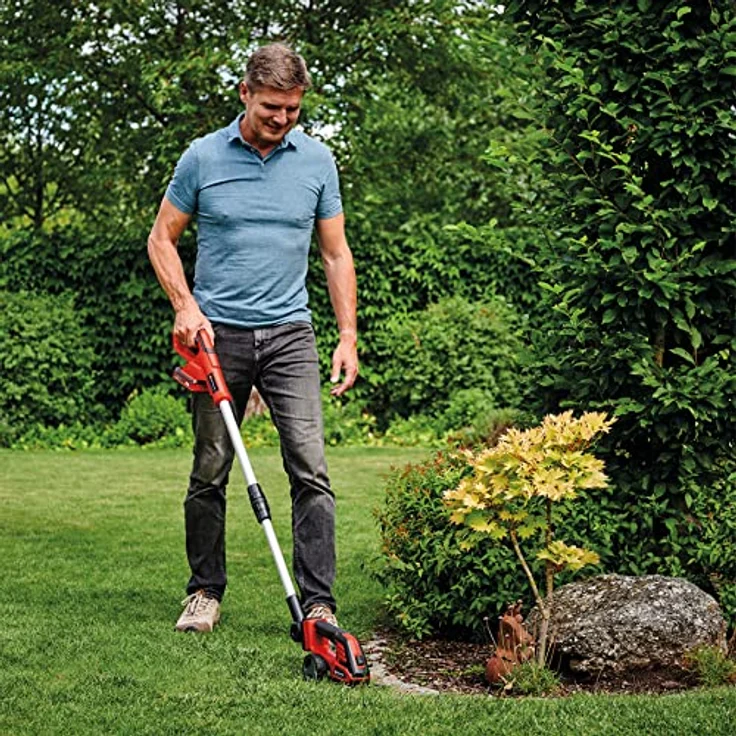 Einhell GE-CG 18/100 Li T, Akku Gras- und Strauchschere 18 V Li-Ion mit 2,5 Ah Akku und Teleskopverlängerung – Bild 2