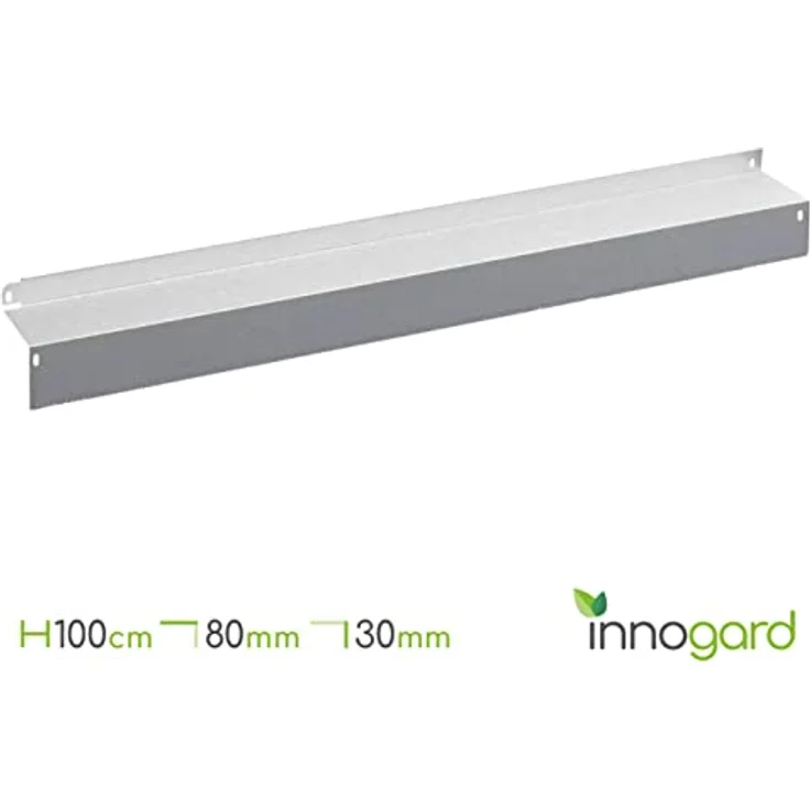 innogard 6004 – Rasenkante Comfort XXL – Alu-Zink – 100 x 10 x 8 cm, befahrbar, 3 cm hoch, mit Korrosionsschutz – Bild 2