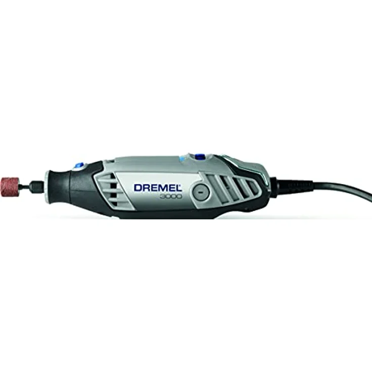 Dremel 3000 Multifunktionswerkzeug 130W, Set mit 5 Zubehörteilen, Drehzal 10.000-33.000 U/min zum Schneiden, Schleifen, Gravieren, Polieren, Schärfen, Schnitzen – Bild 4