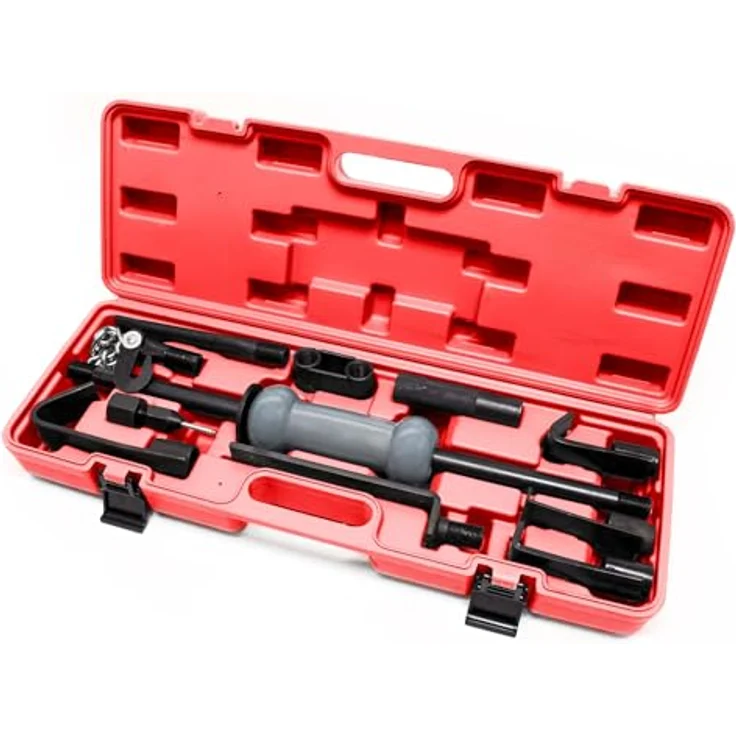 Wiltec - Universal Schlaghammer 11tlg Ausbeulsatz Gleithammer Ausbeulwerkzeug – Bild 4