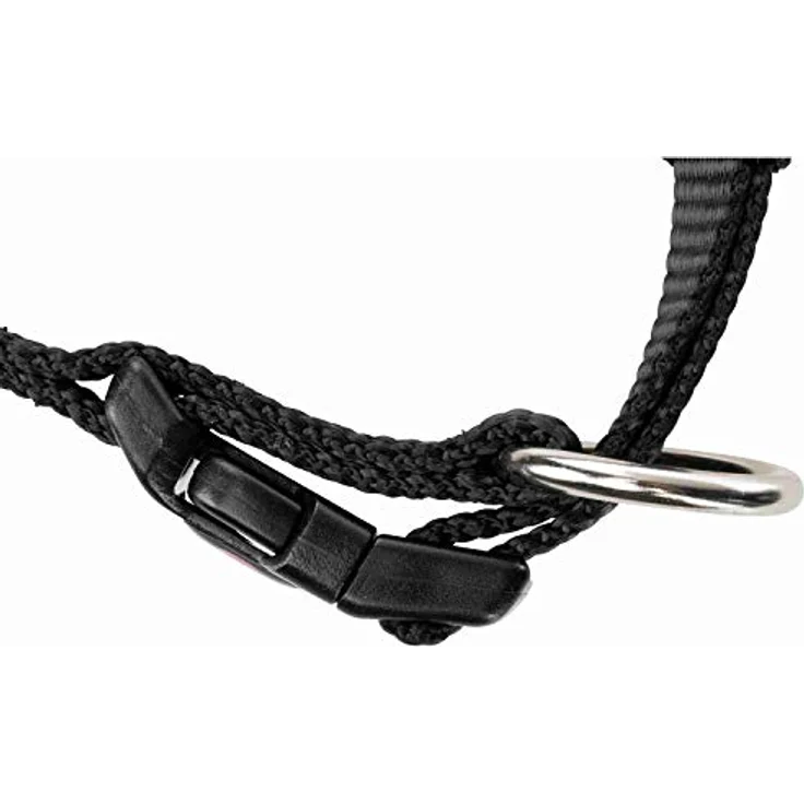 TRIXIE Hunde-Halsband Premium schwarz, strapazierfähiges Nylon, stufenlos verstellbar – Bild 3