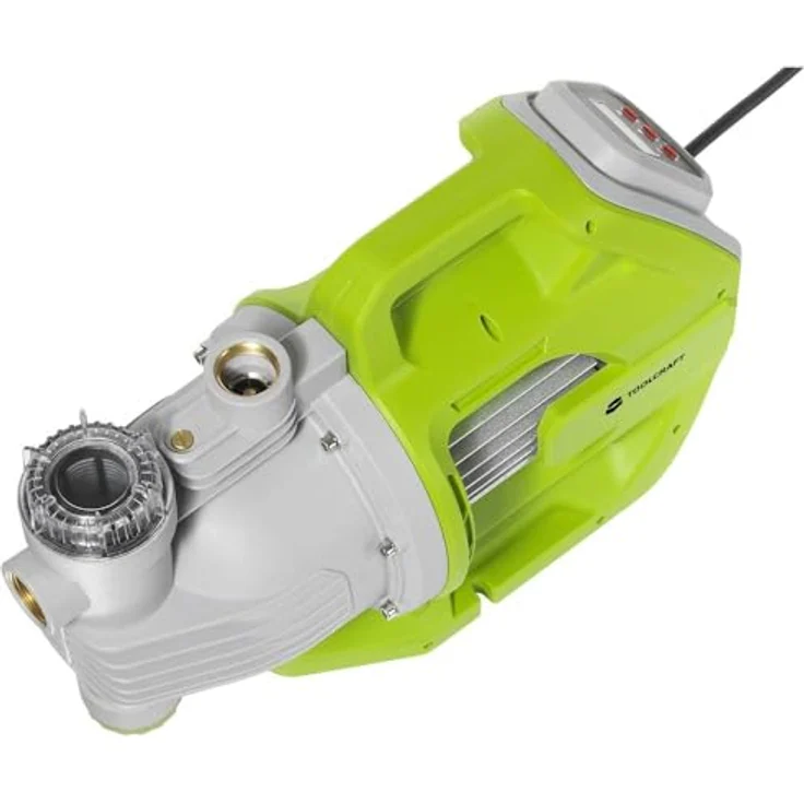 TOOLCRAFT Gartenpumpe Automatik, 6000 l/h leistungsstarke Gartenfilterpumpe mit 53 m Förderhöhe – Bild 4