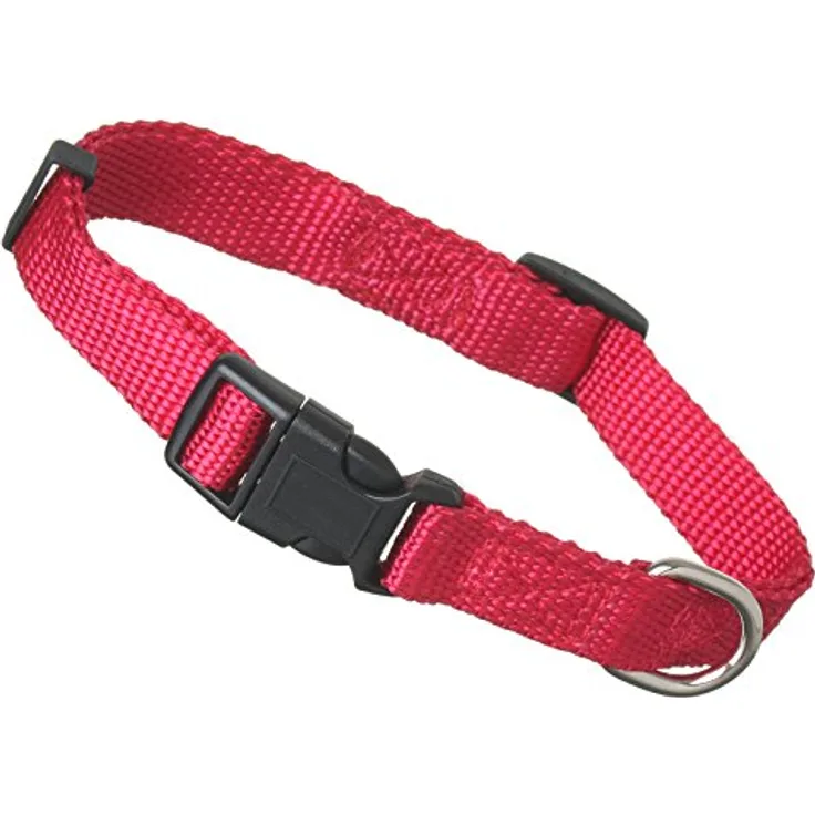 scarlet bijoux Hundehalsband »Universal« aus robustem Nylon, mit Klickverschluss, Längenverstellung, S: 24-34 x 1,5 cm, Rot