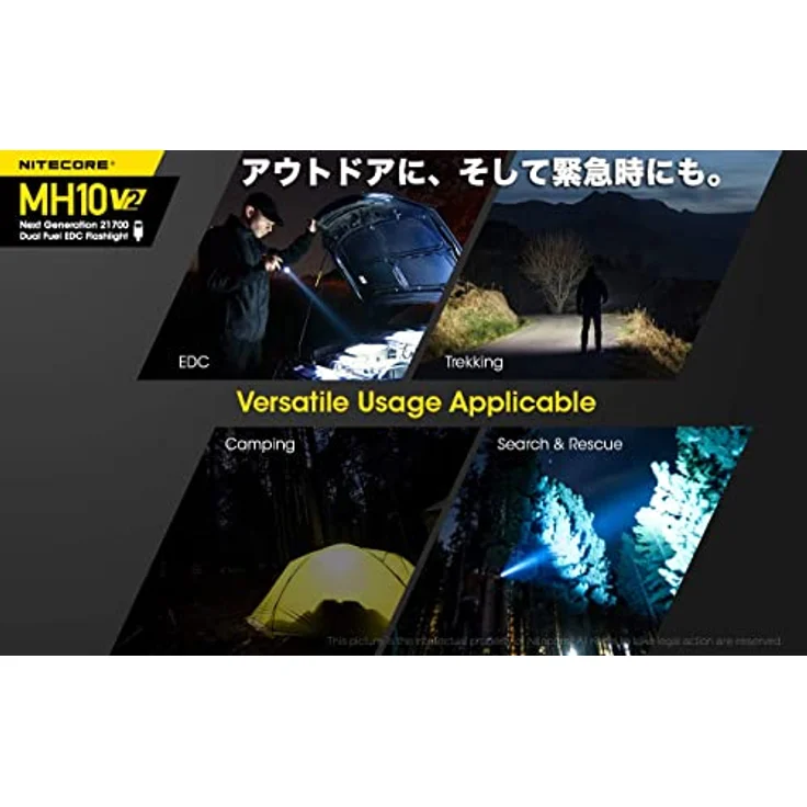 Nitecore MH10 V2 LED Taschenlampe 1200 Lumen – Bild 3