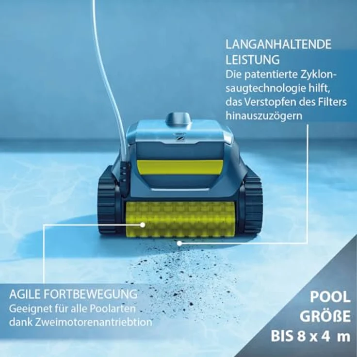 Zodiac SWEEPY SWY 3520, Automatischer Boden- und Wandreiniger für Schwimmbecken – Bild 3