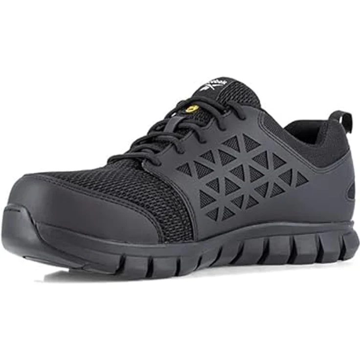 Reebok Excel Light Sicherheitsschuh, 100% metallfrei, atmungsaktiv, feuchtigkeitsregulierend, grau – Bild 5