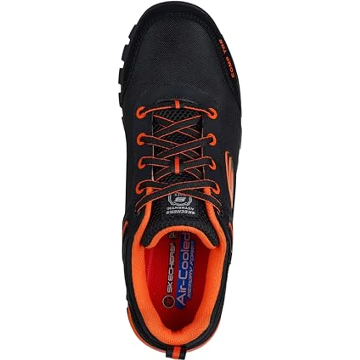 Skechers 200188EC-BKOR Skechers Pending Arbeitsschuh, Outdoor-Trail-Design, metallfreie Durchtrittshemmung, Stahlkappe, Spiderman-Look – Bild 3