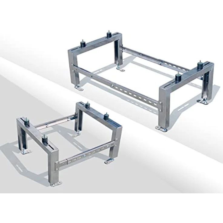 Firend Klimaanlage Wärmepumpe Bodenständer Halterung SL500X 500kg, Edelstahl 1.4301 2mm, geeignet für Außenaufstellung – Bild 3