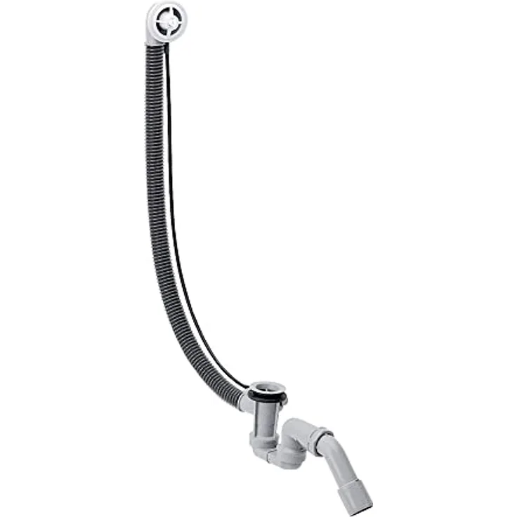 hansgrohe Flexaplus Wanneneinlauf Grundkörper mit Ab- und Überlaufgarnitur, für Sonderwannen, mehrfarbig, inkl. flexiblem Überlaufschlauch
