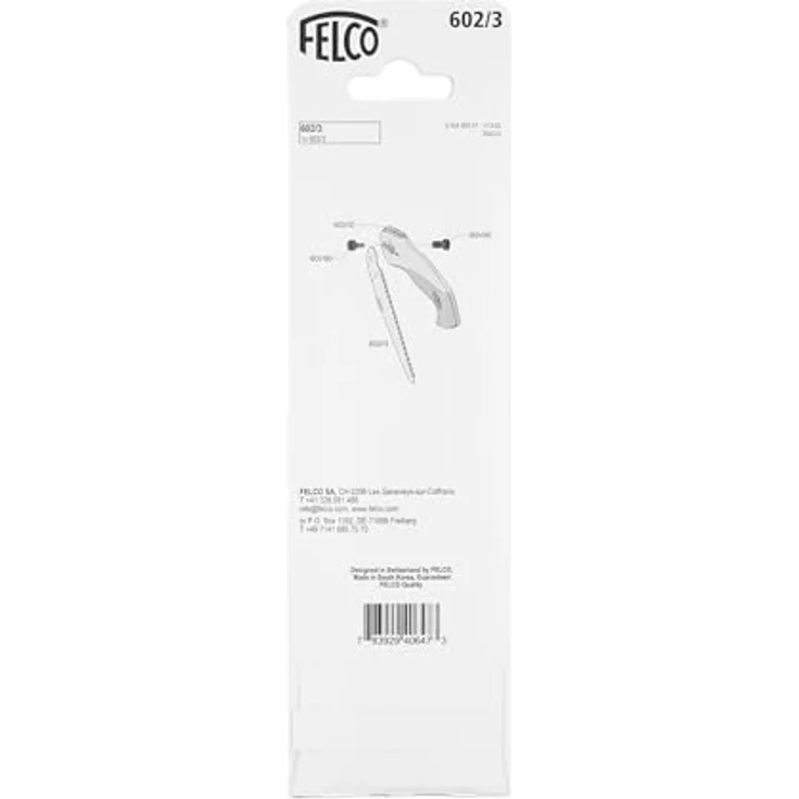 Felco Ersatzsägeblatt '602/3', 160 mm für Klappsäge '602', gerades Blatt für ziehenden Schnitt, schneller Klingenwechsel – Bild 3