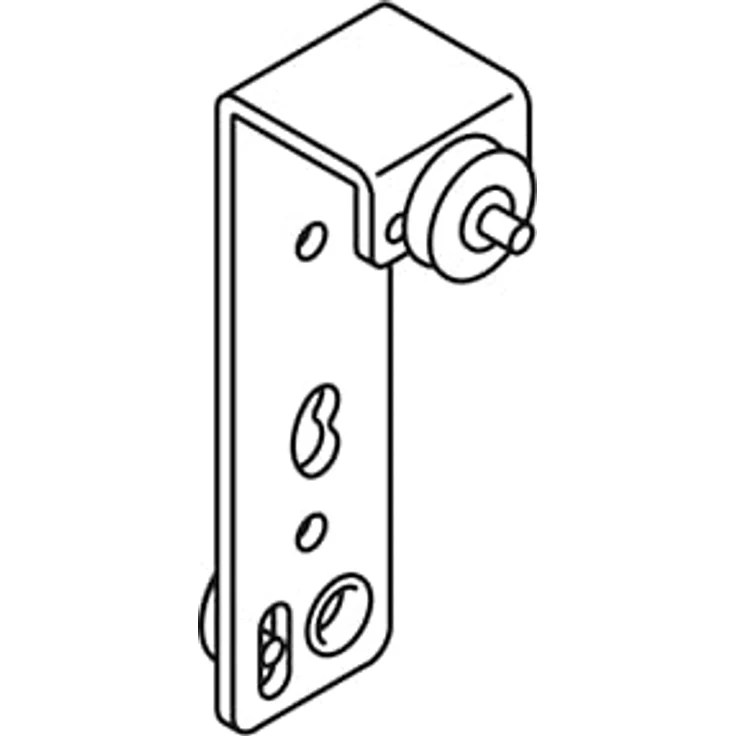 HAWA Regal A 25 H FS Schiebetürbeschlag für Holzschiebetür, Tragkraft 25kg, 1200x2400mm 1-türig, Außenfront - 1-türig, 25kg Tragkraft (1200x2400mm) – Bild 2